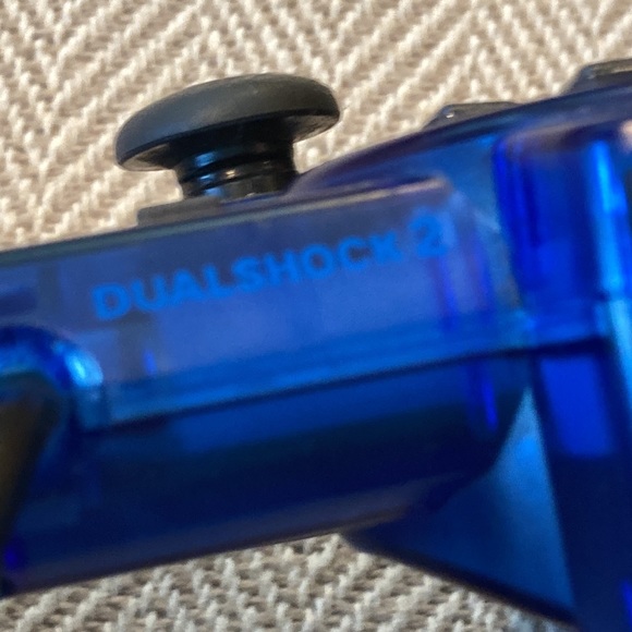 Sony PlayStation 2 dual shock 2 controllers blue black - Picture 5 of 14